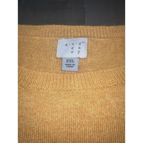 a new day Yellow Crew Neck Soft Sweater Size XXL - Picture 3 of 4